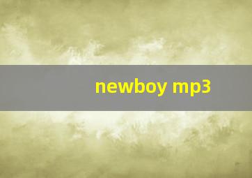 newboy mp3